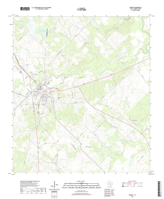 Kenedy Texas US Topo Map Image