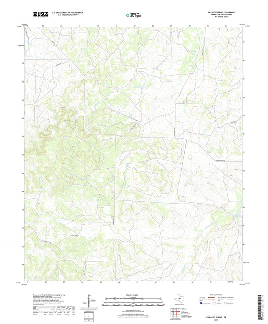 Kickapoo Spring Texas US Topo Map Image