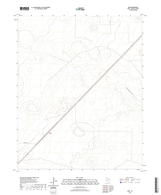 King Texas US Topo Map Image