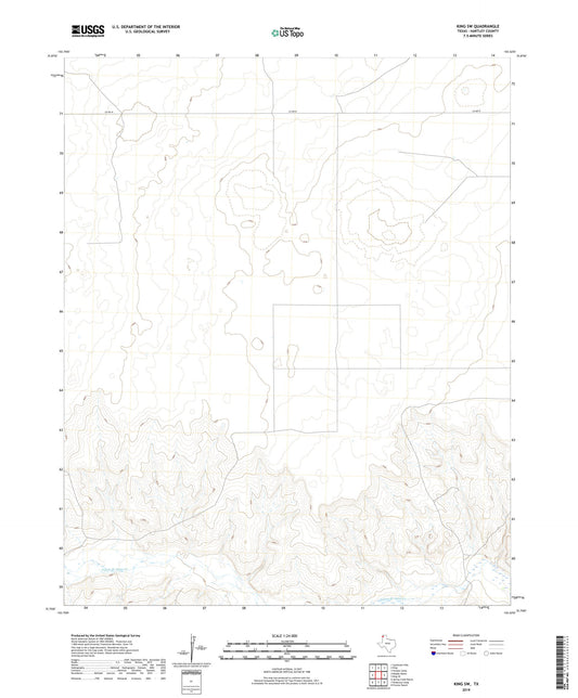 King SW Texas US Topo Map Image