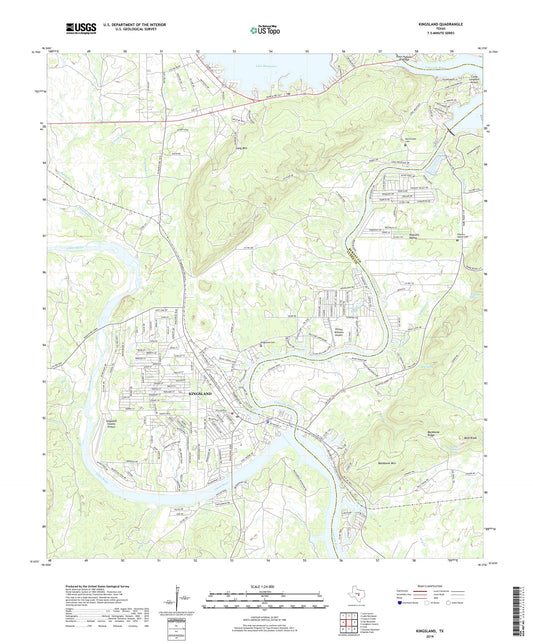 Kingsland Texas US Topo Map Image