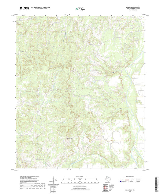 Kiowa Peak Texas US Topo Map Image