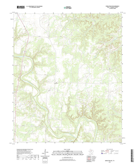 Kiowa Peak SW Texas US Topo Map Image