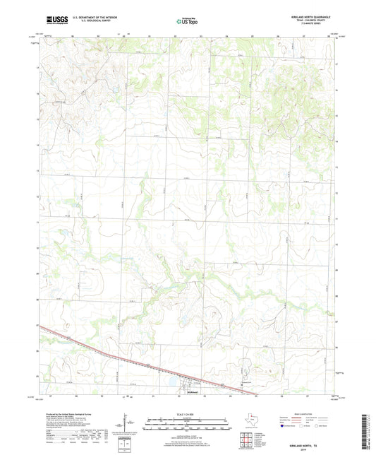 Kirkland North Texas US Topo Map Image