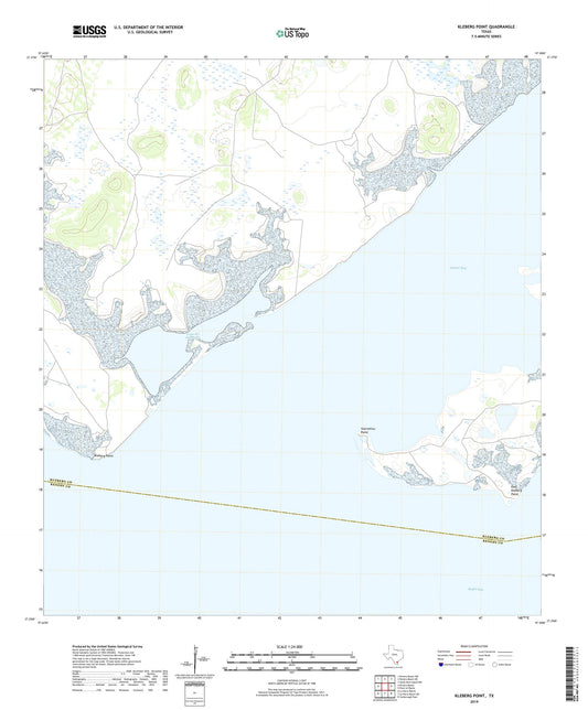 Kleberg Point Texas US Topo Map Image