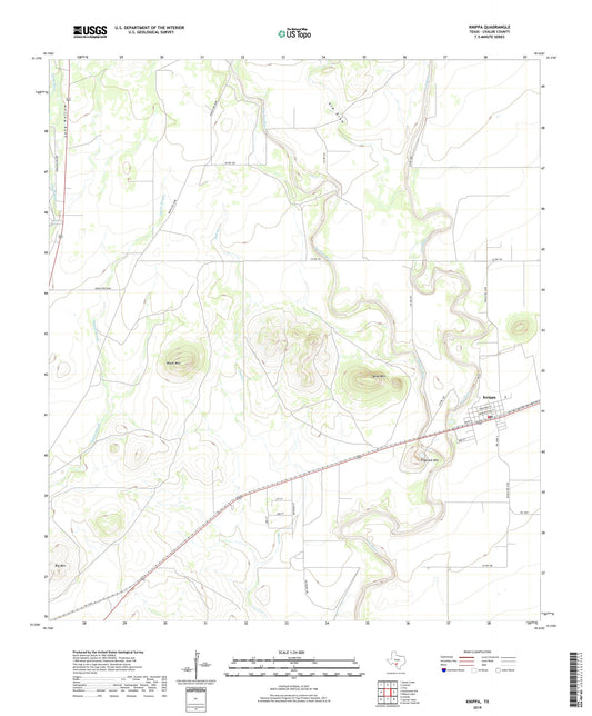 Knippa Texas US Topo Map Image