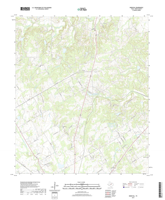 Knob Hill Texas US Topo Map Image