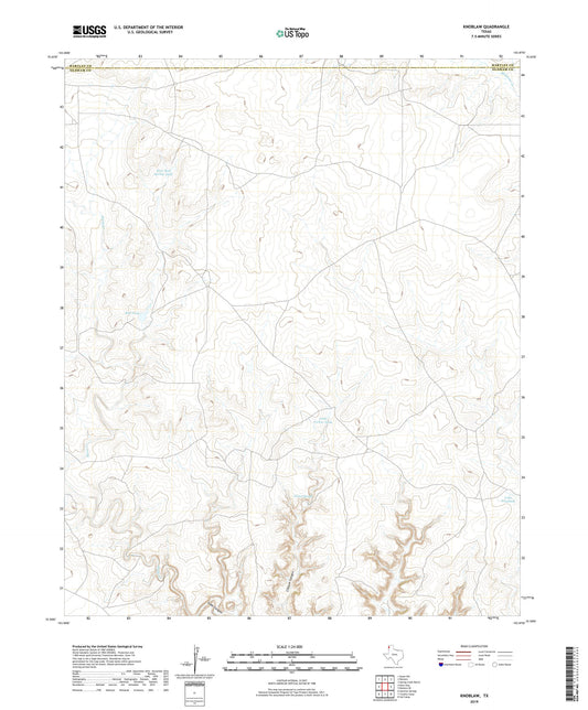 Knoblaw Texas US Topo Map Image