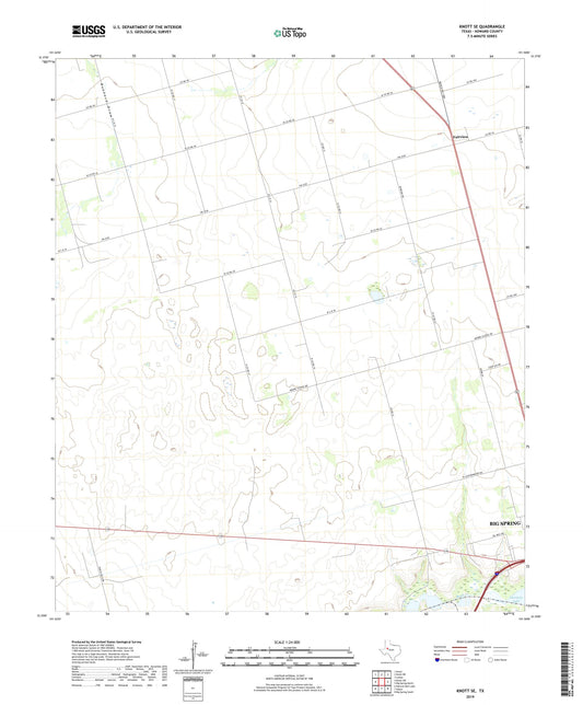 Knott SE Texas US Topo Map Image
