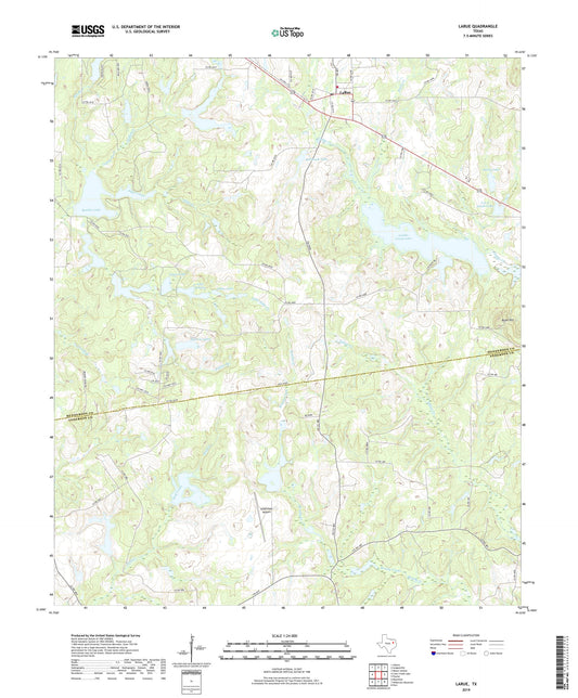 LaRue Texas US Topo Map Image