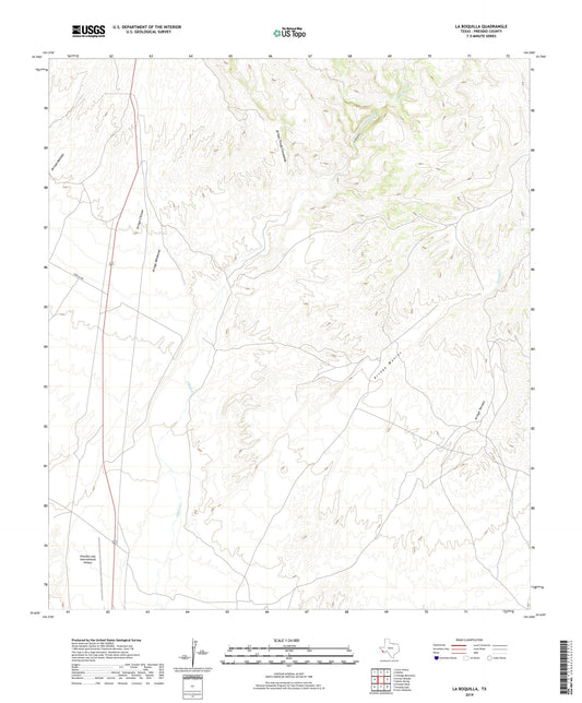 La Boquilla Texas US Topo Map Image