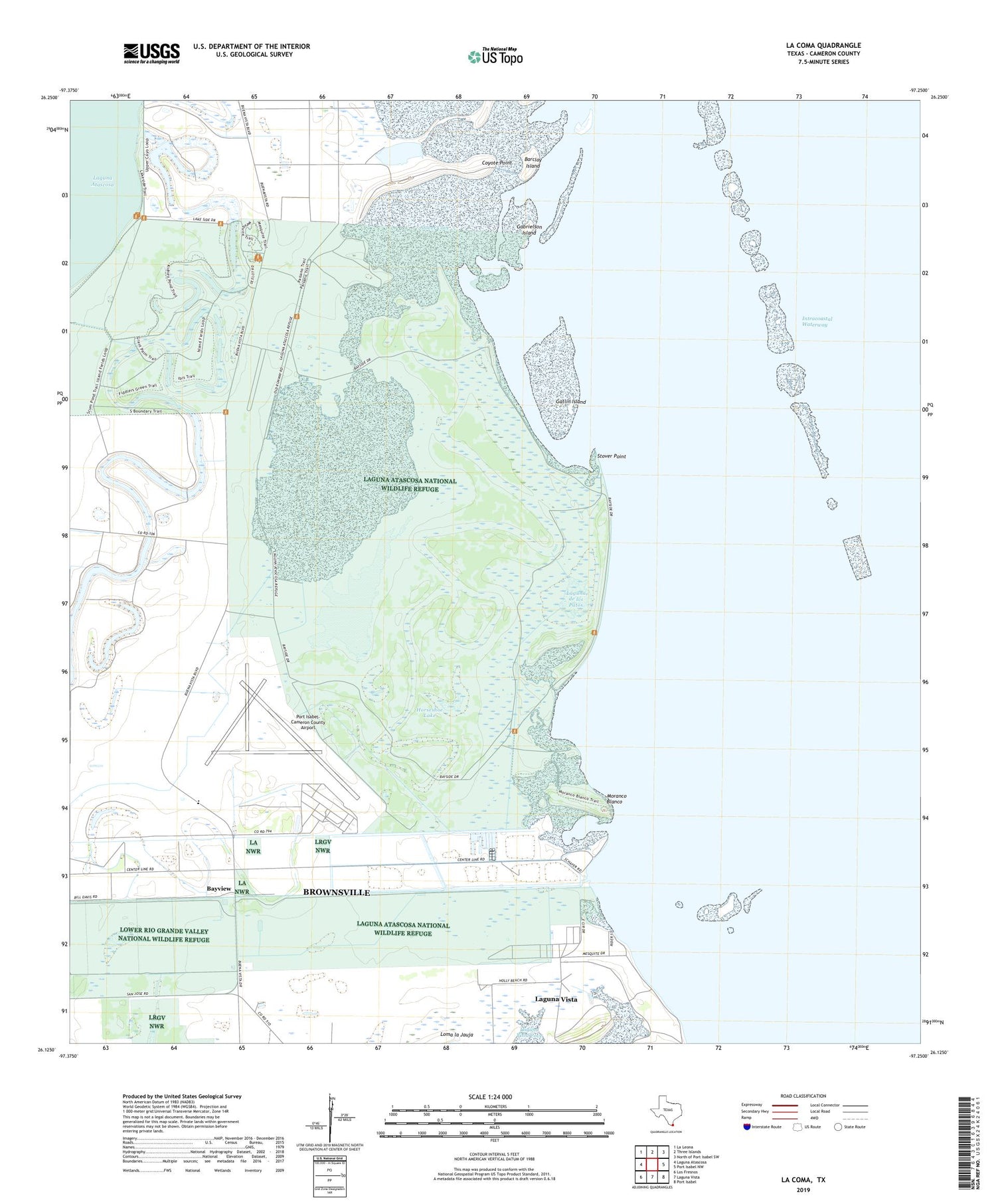 La Coma Texas US Topo Map Image