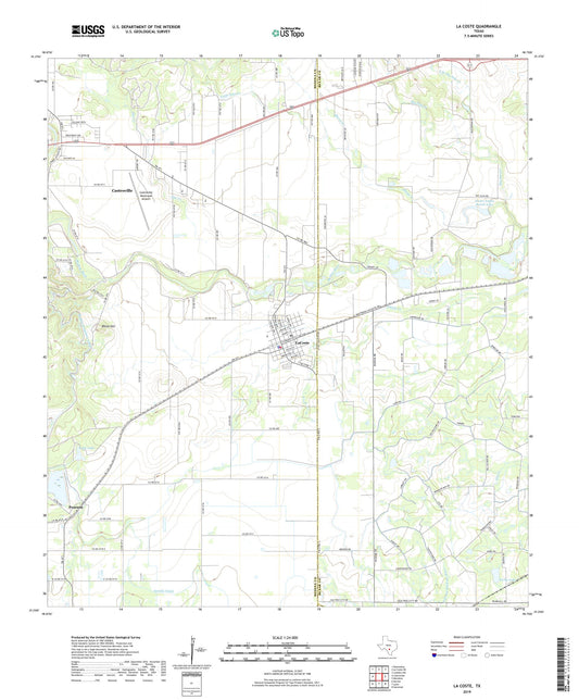 La Coste Texas US Topo Map Image