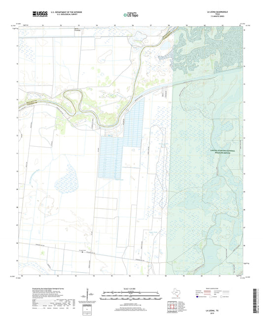 La Leona Texas US Topo Map Image