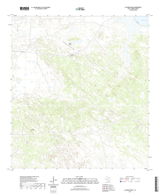 La Parra Ranch Texas US Topo Map Image