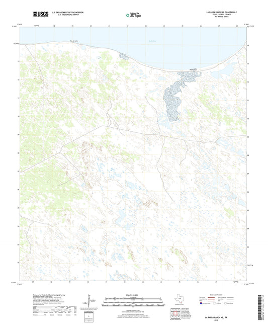 La Parra Ranch NE Texas US Topo Map Image