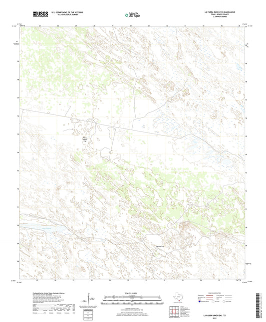 La Parra Ranch SW Texas US Topo Map Image