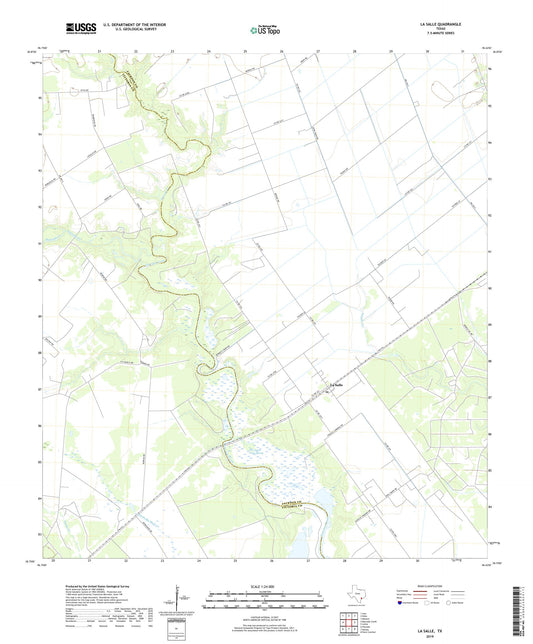 La Salle Texas US Topo Map Image