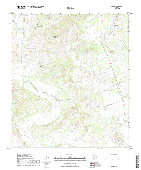 Laguna Texas US Topo Map Image