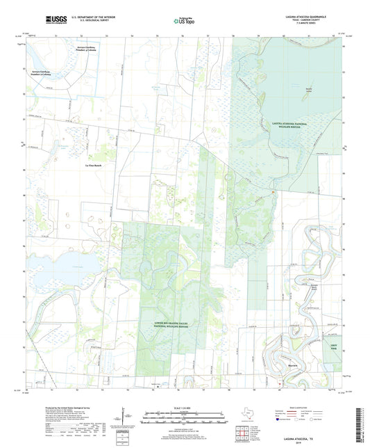 Laguna Atascosa Texas US Topo Map Image