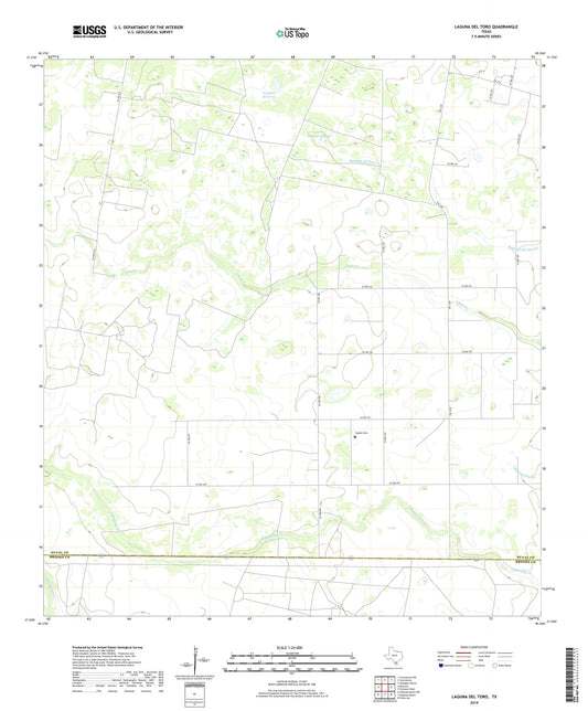Laguna Del Toro Texas US Topo Map Image