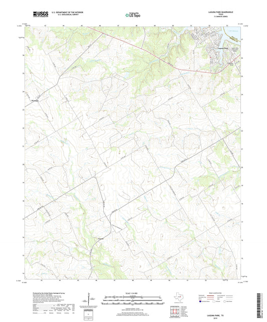Laguna Park Texas US Topo Map Image