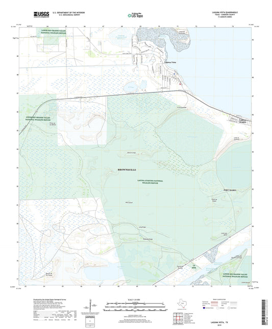 Laguna Vista Texas US Topo Map Image