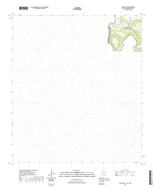 Lajitas OE S Texas US Topo Map Image