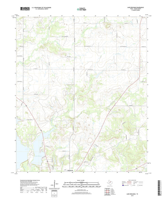 Lake Eddleman Texas US Topo Map Image