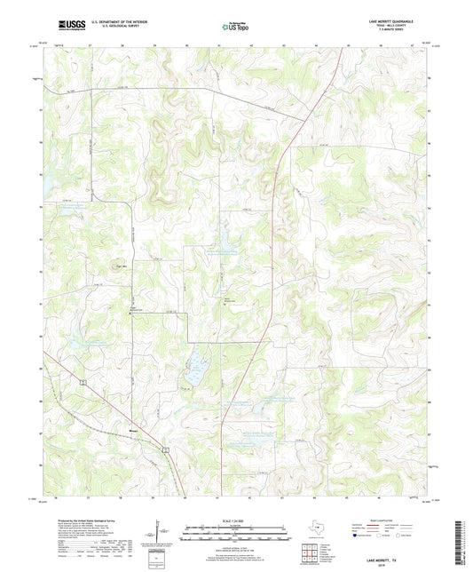 Lake Merritt Texas US Topo Map Image