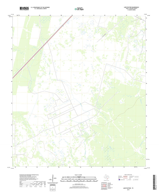 Lake Pasture Texas US Topo Map Image