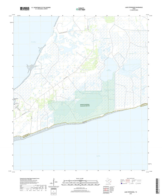 Lake Stephenson Texas US Topo Map Image