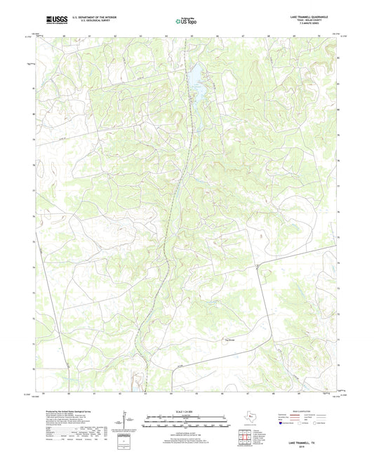Lake Trammell Texas US Topo Map Image