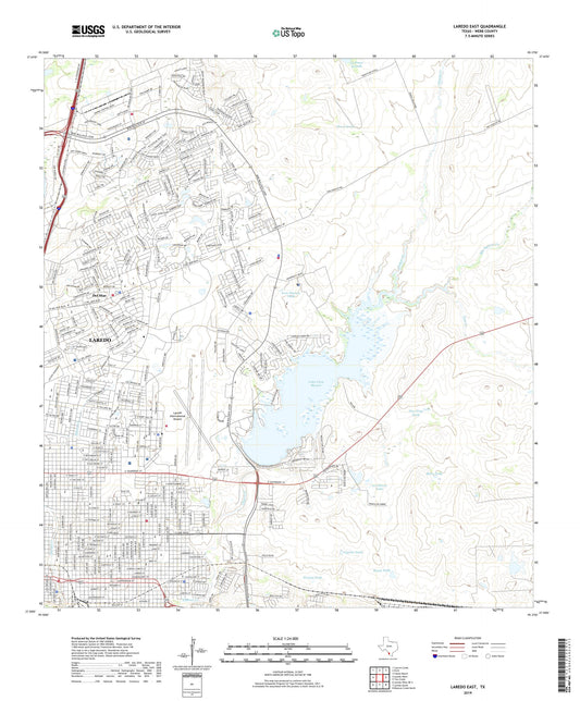 Laredo East Texas US Topo Map Image