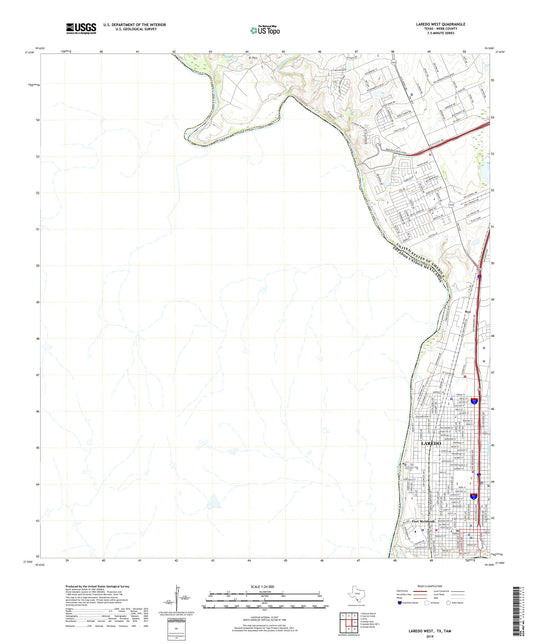 Laredo West Texas US Topo Map Image