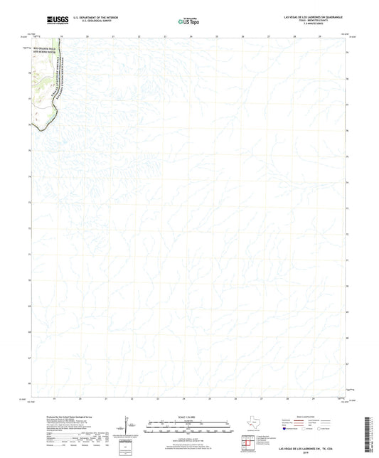 Las Vegas De Los Ladrones SW Texas US Topo Map Image
