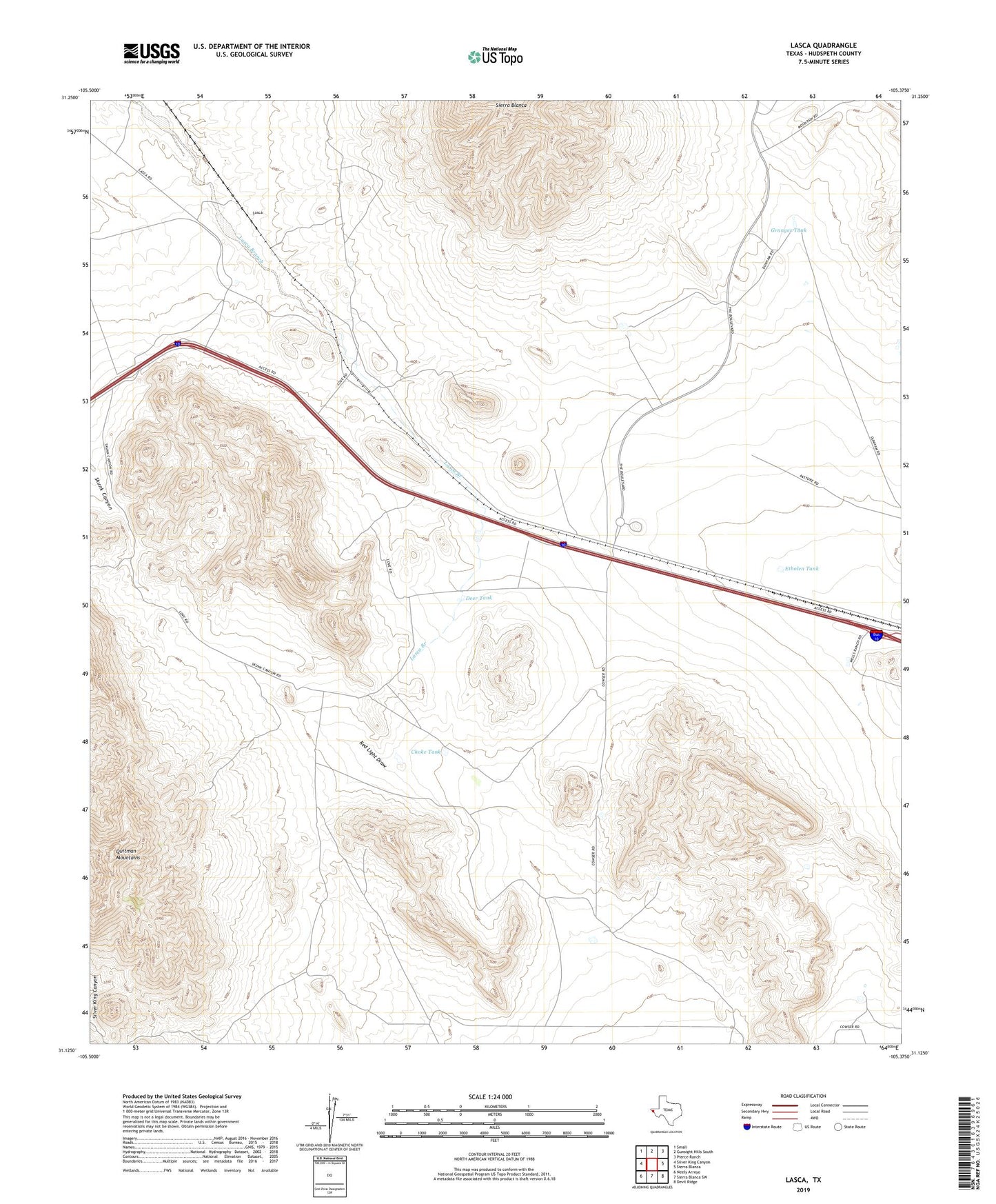 Lasca Texas US Topo Map Image