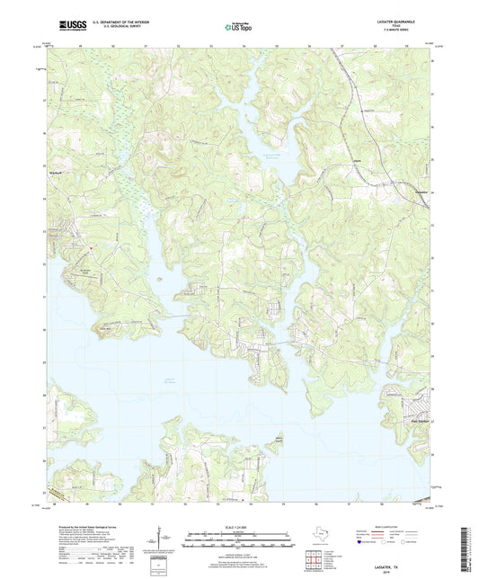 Lassater Texas US Topo Map Image
