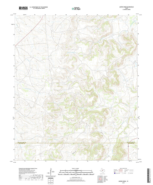 Leeper Creek Texas US Topo Map Image