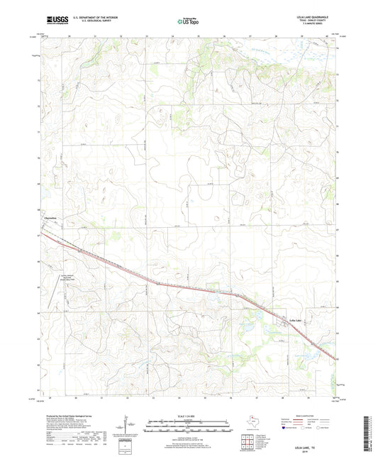 Lelia Lake Texas US Topo Map Image