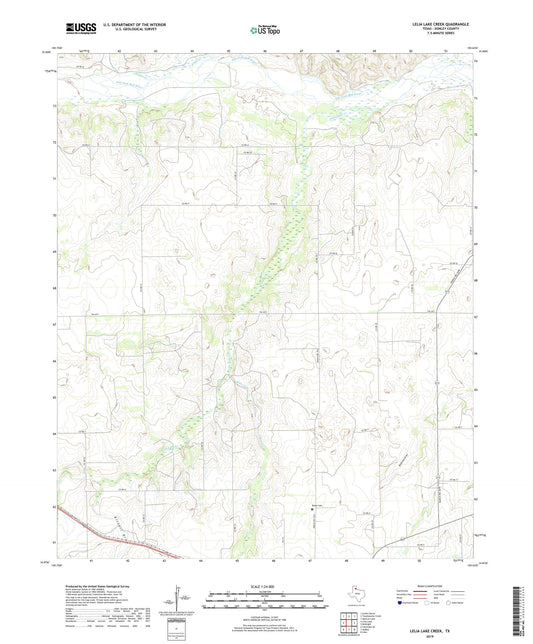 Lelia Lake Creek Texas US Topo Map Image