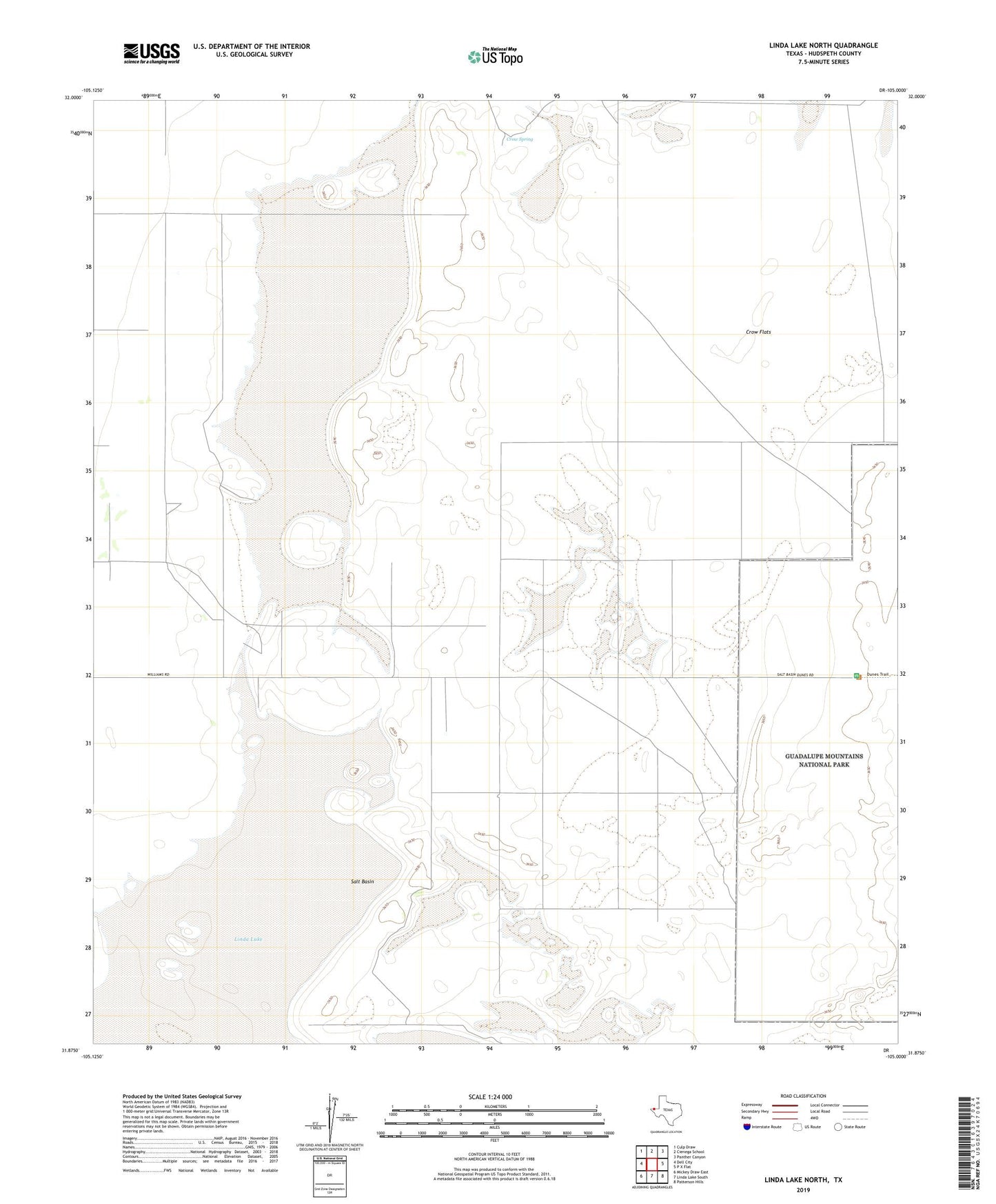 Linda Lake North Texas US Topo Map Image