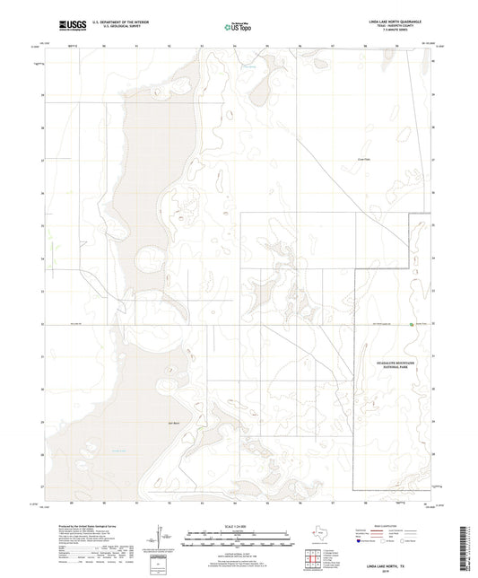 Linda Lake North Texas US Topo Map Image
