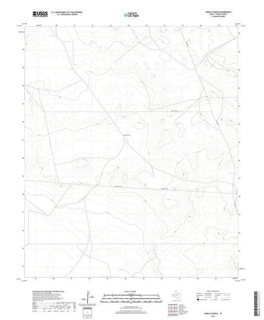 Lindley Ranch Texas US Topo Map Image