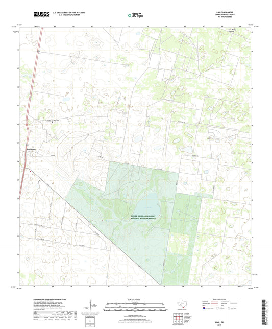 Linn Texas US Topo Map Image