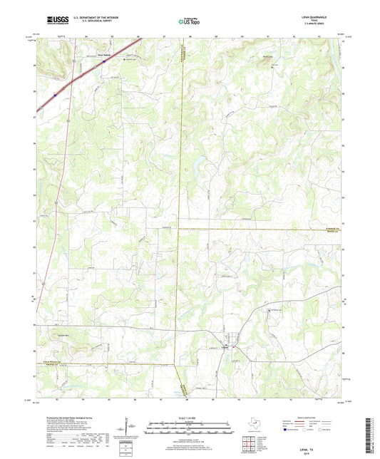 Lipan Texas US Topo Map Image