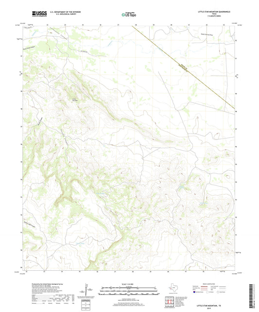 Little Star Mountain Texas US Topo Map Image