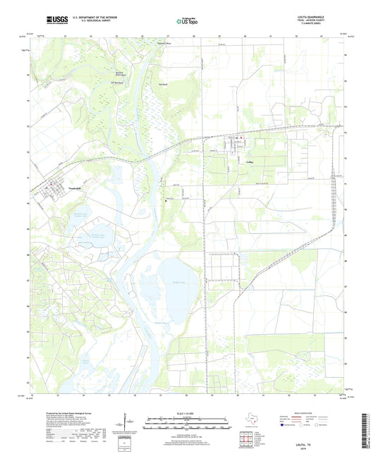 Lolita Texas US Topo Map Image