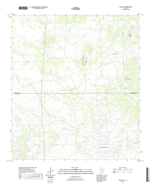 Loma Alta Texas US Topo Map Image