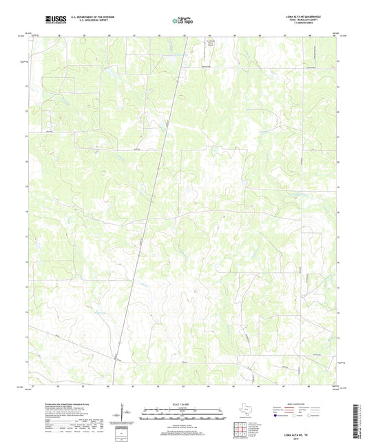 Loma Alta NE Texas US Topo Map Image